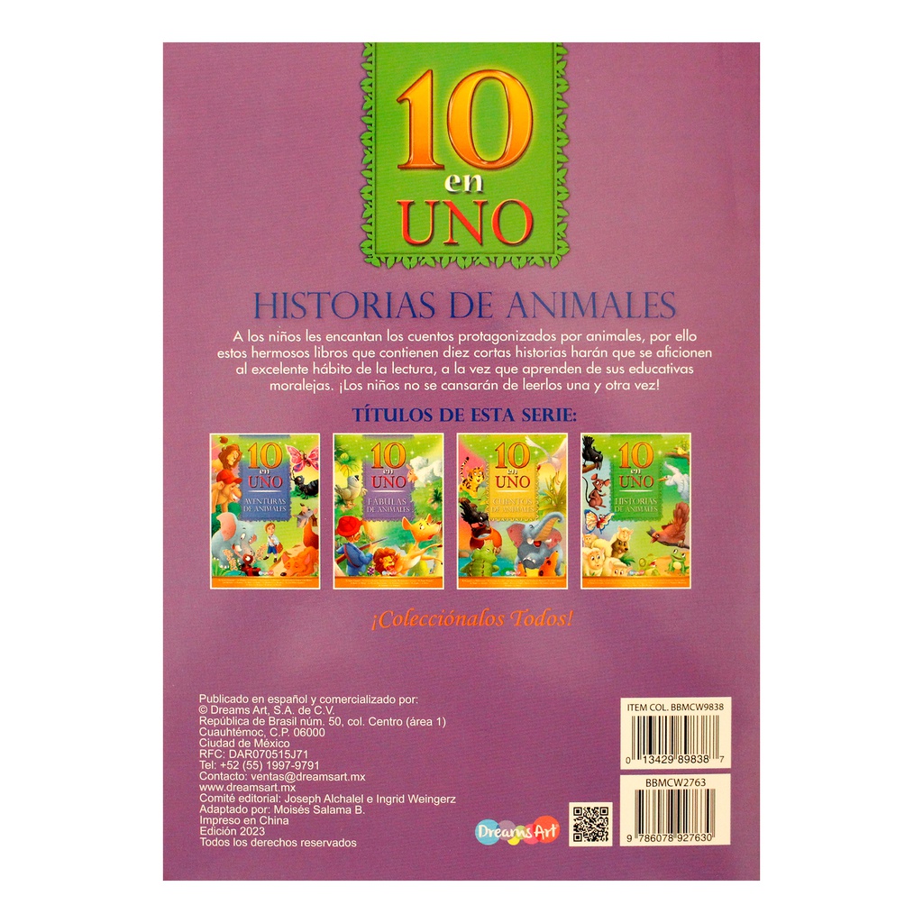 HISTORIAS DE ANIMALES MINI 10 EN 1