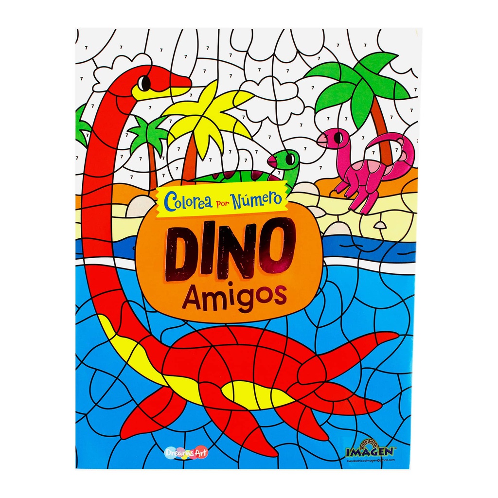 COLOREA POR NUMERO DINOS