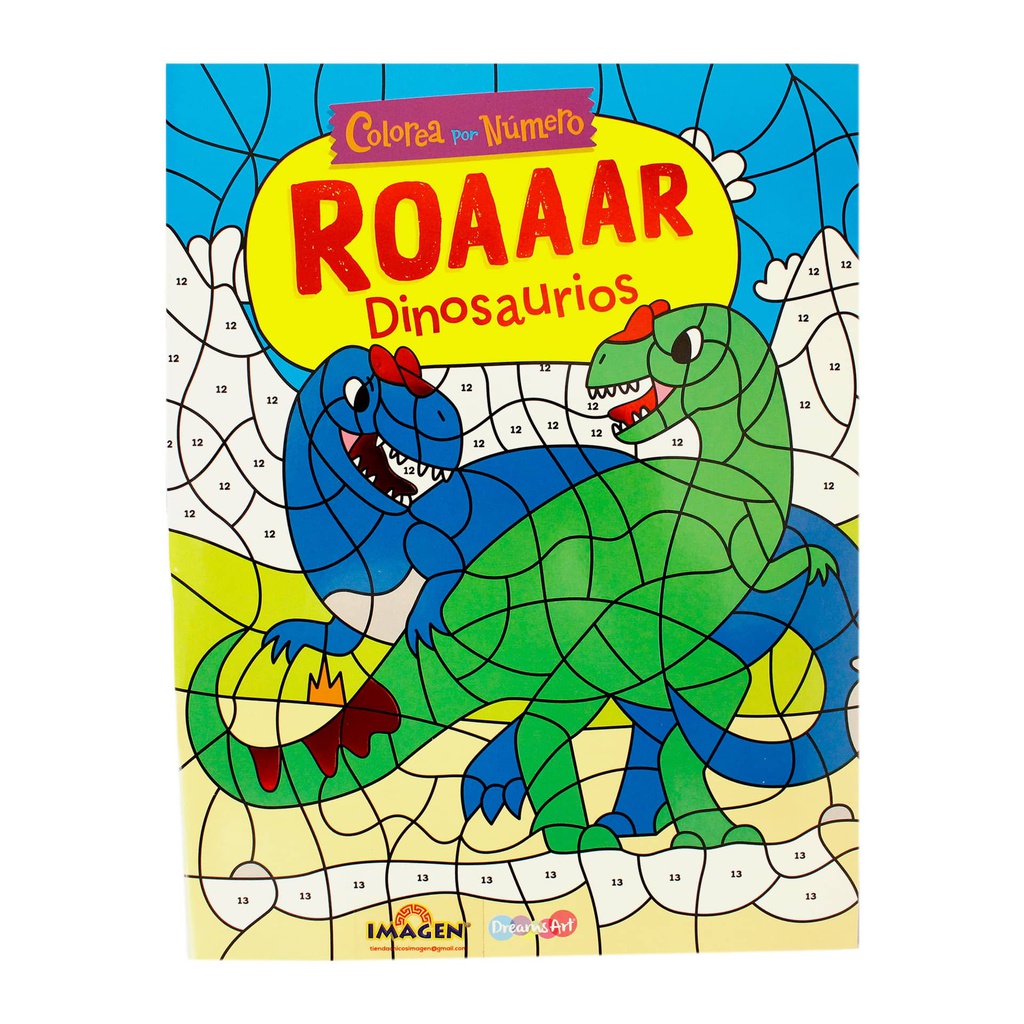 COLOREA POR NUMERO DINOS