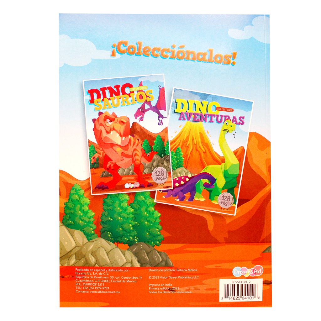 LIBROS PARA COLOREAR DINOS 128 PAGS.