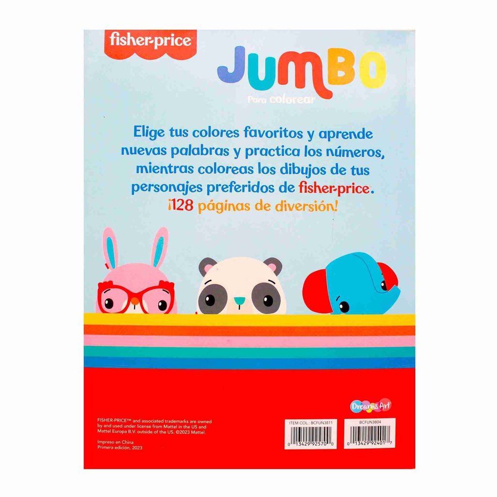 JUMBO PARA COLOREAR 128 PAGS.