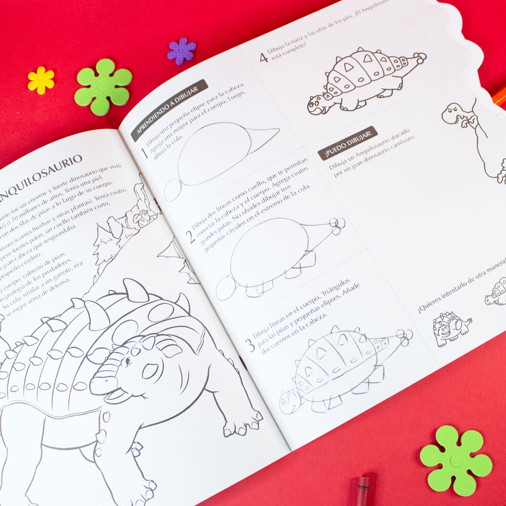 DINOSAURIOS ART BOOK PEQUEÑOS ARTISTAS