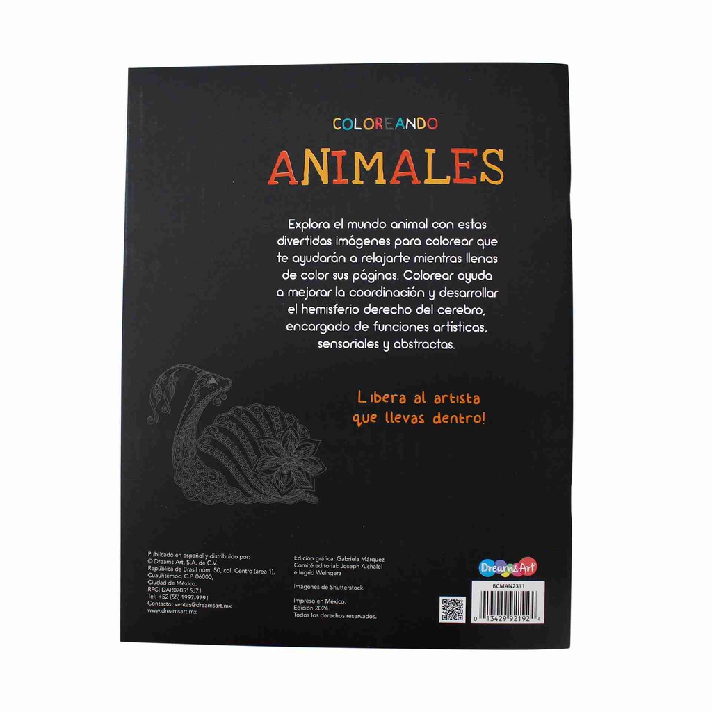 MANDALAS ANIMALES LIBRO COLOREO 32 PAG.