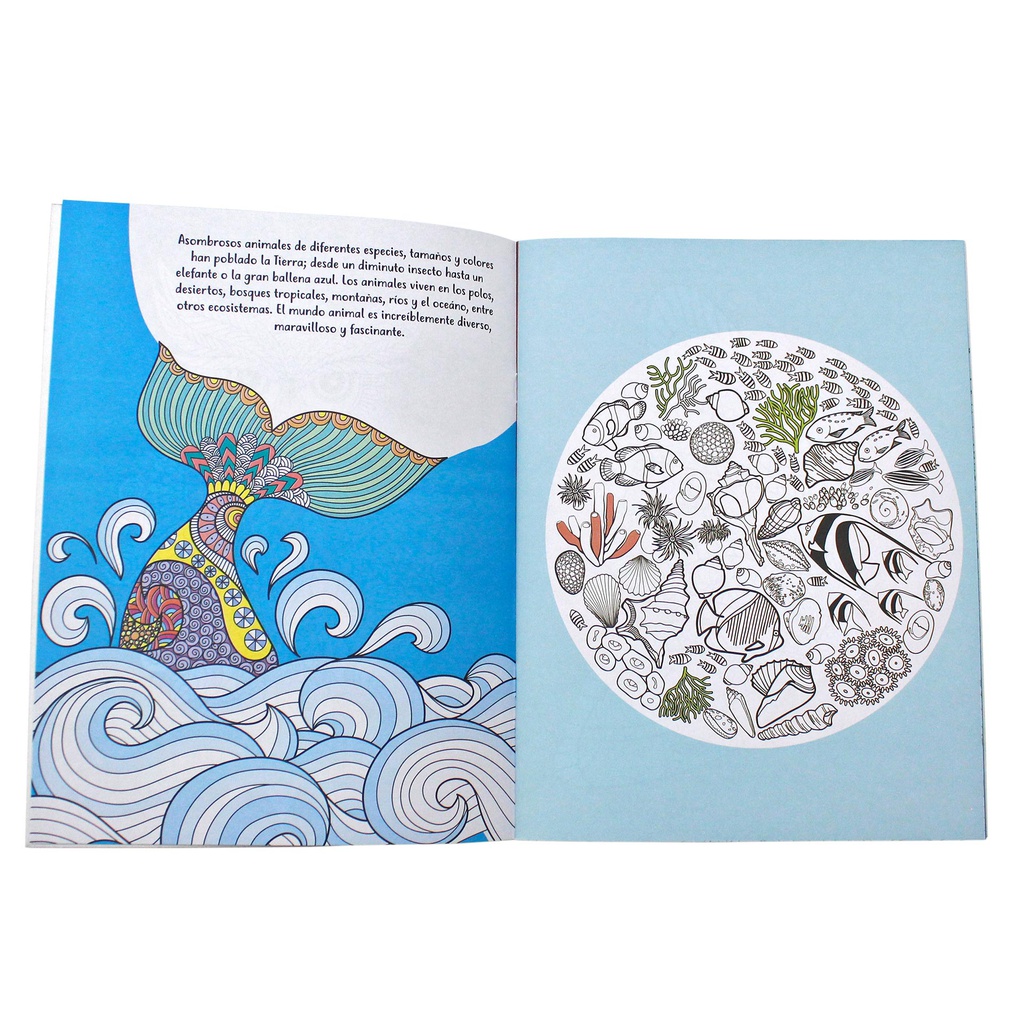 MANDALAS ANIMALES LIBRO COLOREO 32 PAG.