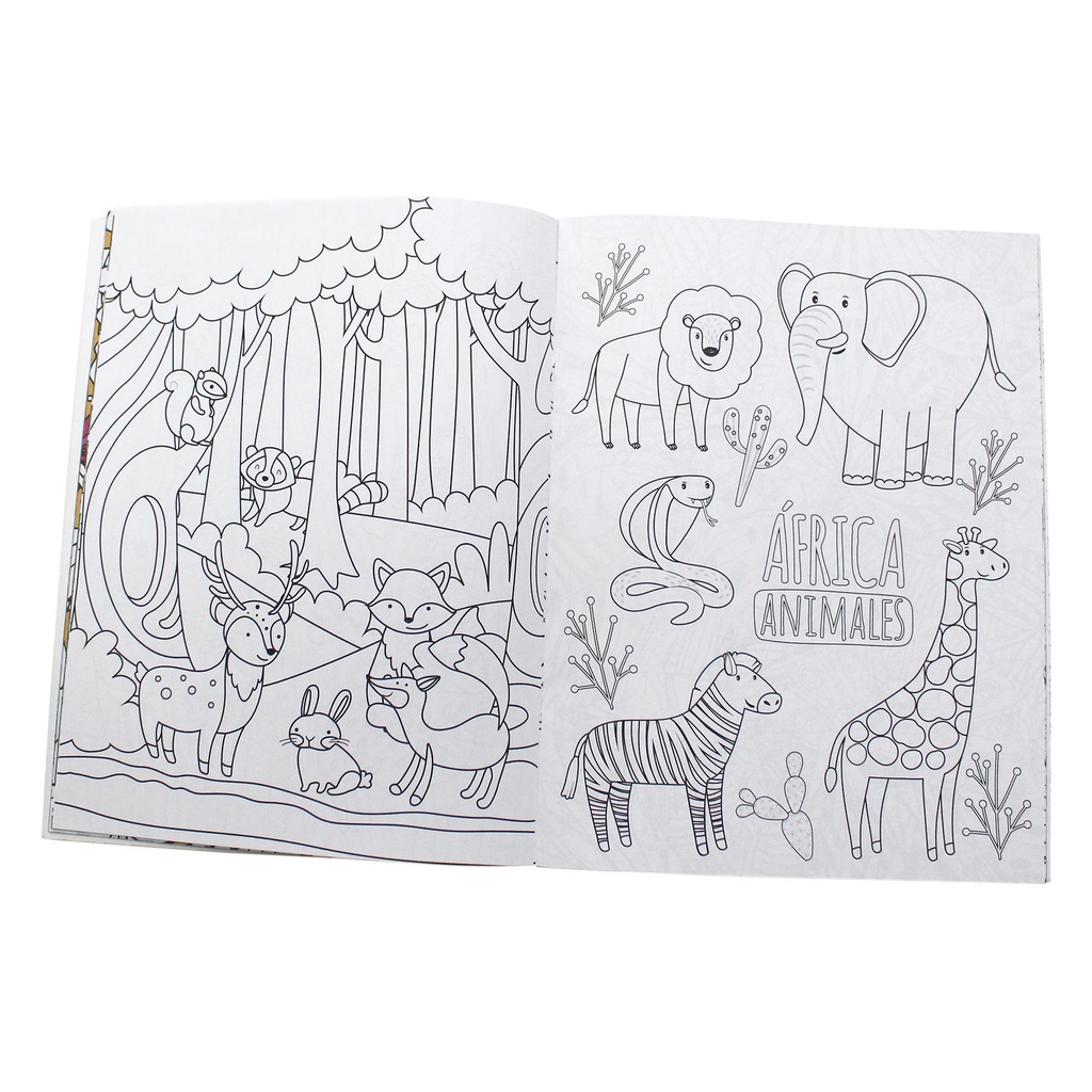 MANDALAS ANIMALES LIBRO COLOREO 32 PAG.