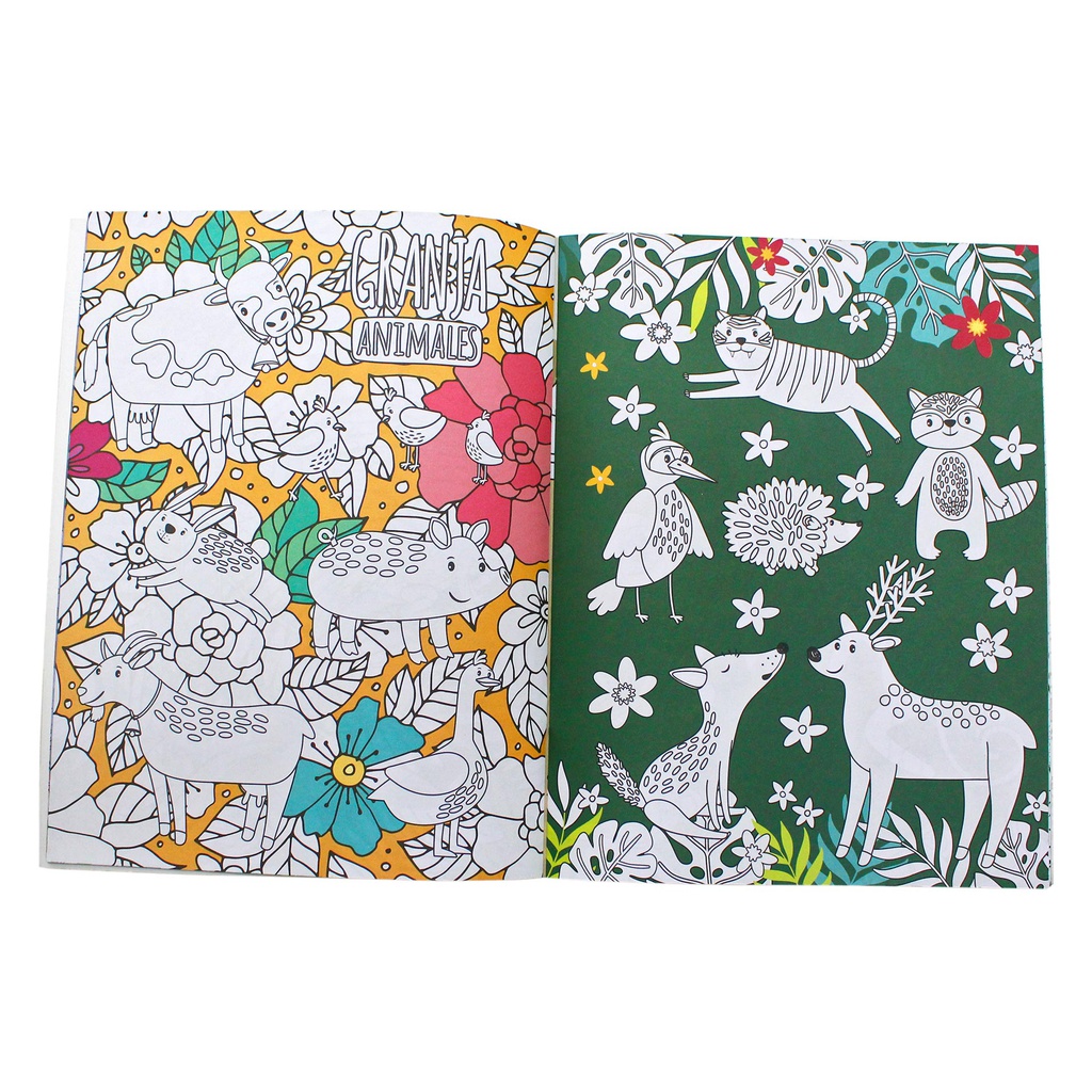 MANDALAS ANIMALES LIBRO COLOREO 32 PAG.