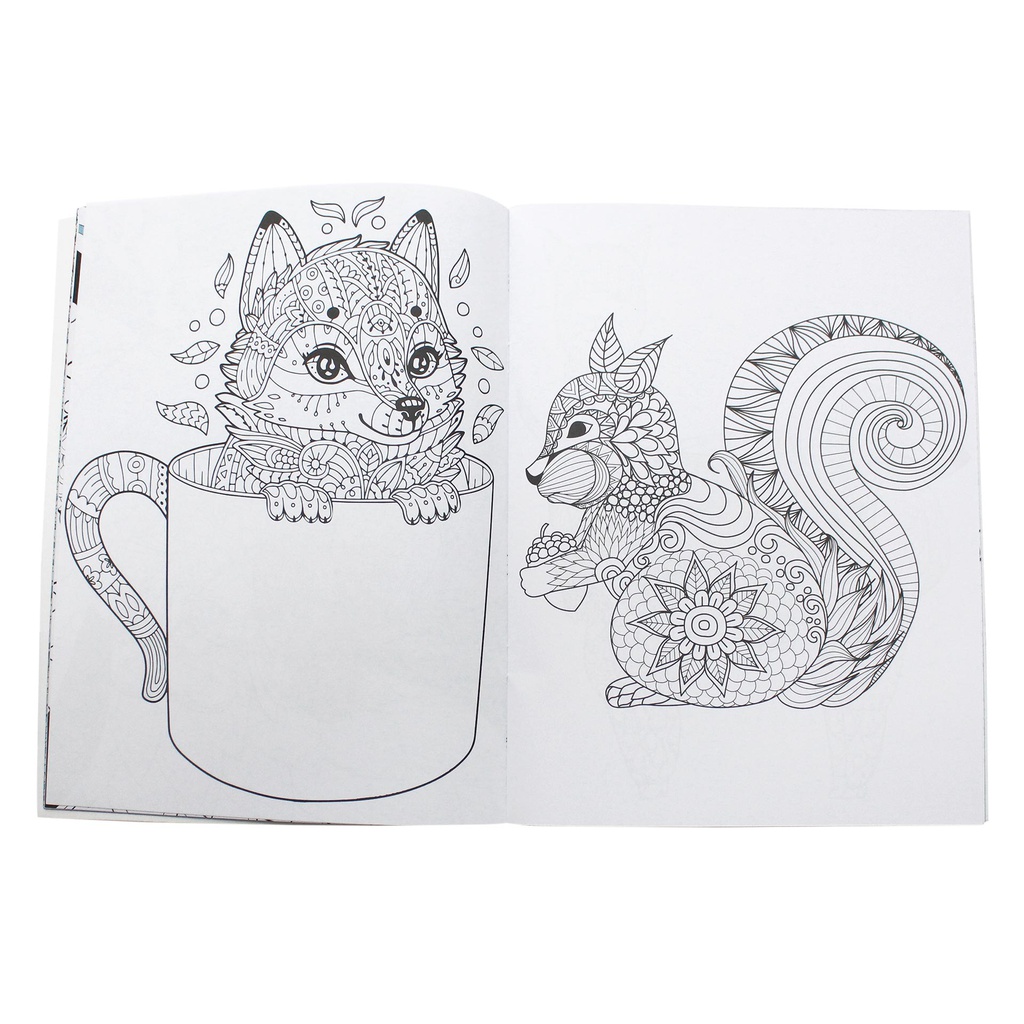 MANDALAS ANIMALES LIBRO COLOREO 32 PAG.