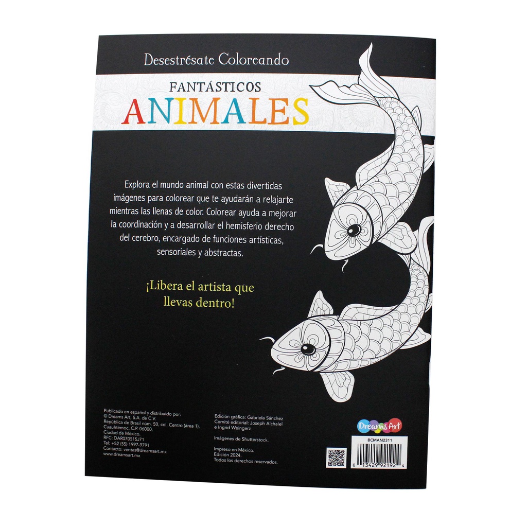 MANDALAS ANIMALES LIBRO COLOREO 32 PAG.