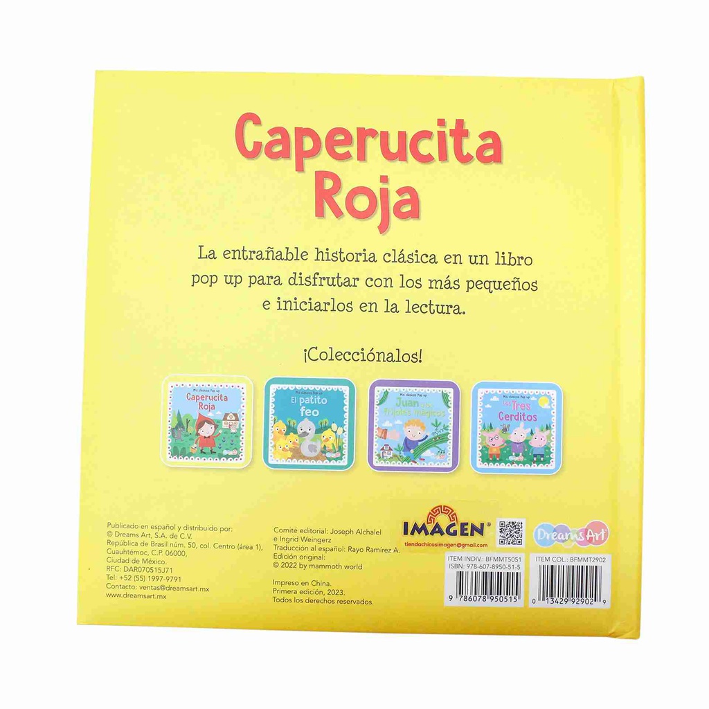 CAPERUCITA ROJA CLASICOS POP UP