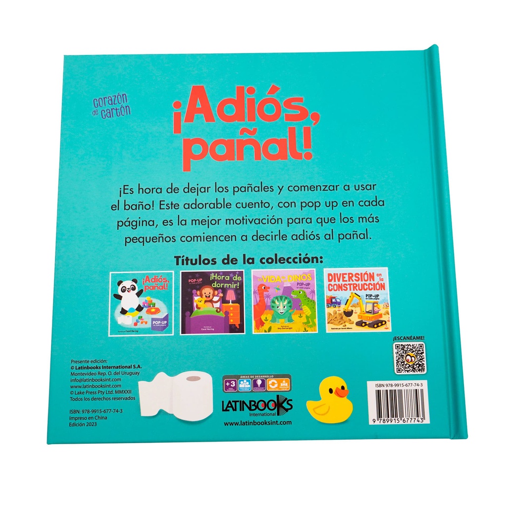 ¡ADIOS PAÑAL! POP UP CORAZON DE CARTON