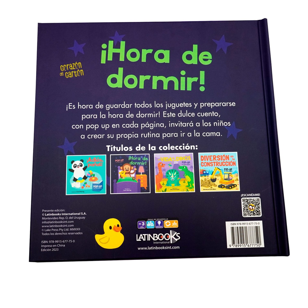 ¡HORA DE DORMIR! POP UP CORAZON DE CARTON