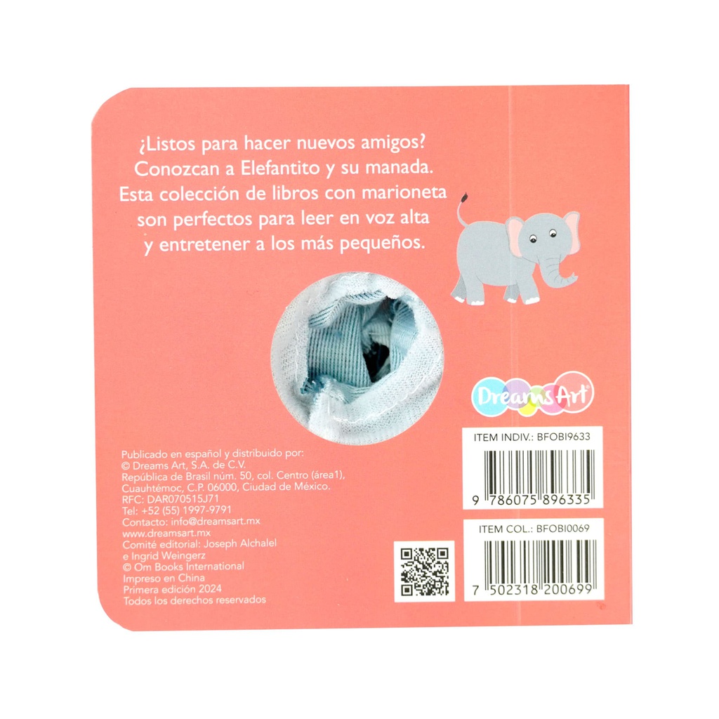 ELEFANTITO LIBRO CON MARIONETA