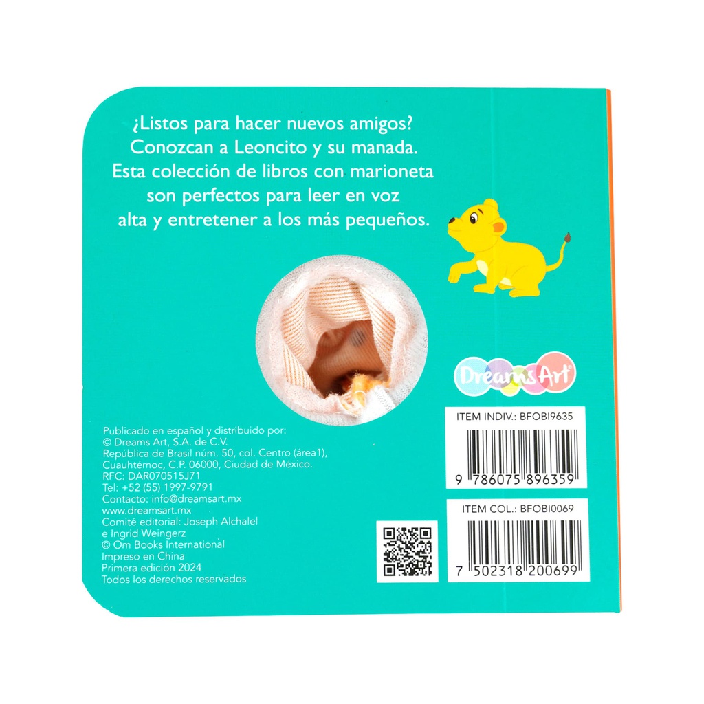 LEONCITO LIBRO CON MARIONETA