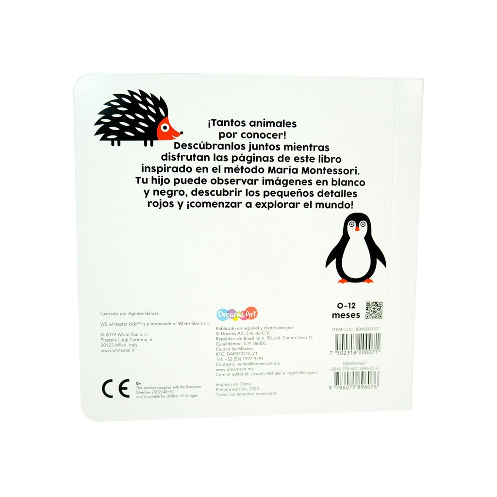 LIBRO BEBE MONTESSORI ANIMALES