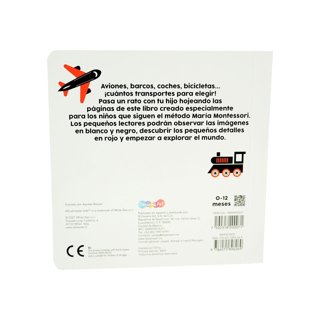 LIBRO BEBE MONTESSORI VEHICULOS