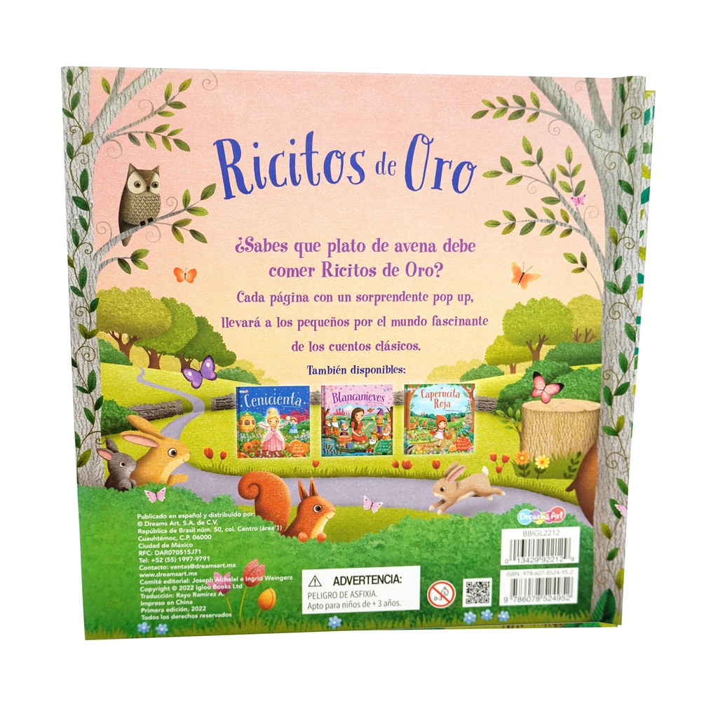 RICITOS DE ORO POP UP