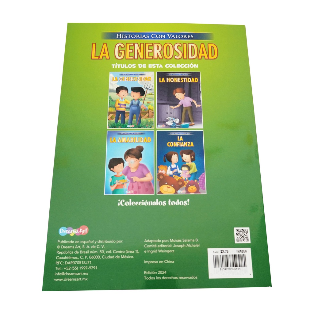 LA GENEROSIDAD HIST. CON VALORES