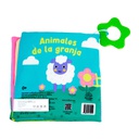 LIBROS DE TELA ANIMALES CON MORDEDERA 4 MOTIVOS