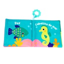 LIBROS DE TELA ANIMALES CON MORDEDERA 4 MOTIVOS