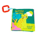 LIBROS DE TELA ANIMALES CON MORDEDERA 4 MOTIVOS