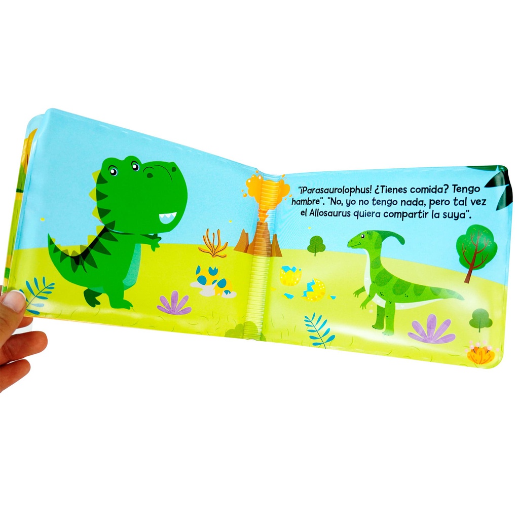 LIBRO CON MARIONETA DINO HAMBRIENTO