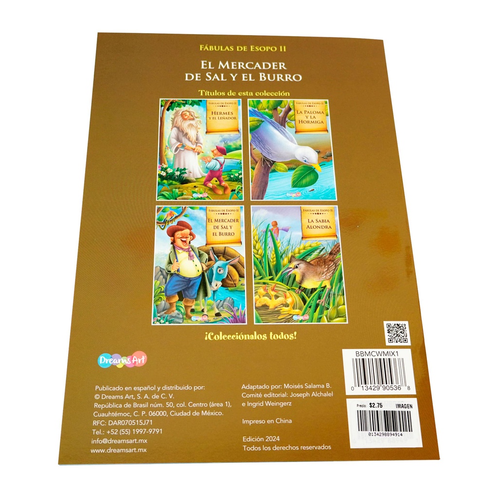 EL MERCADER DE SAL Y EL BURRO FAB ESOPO II