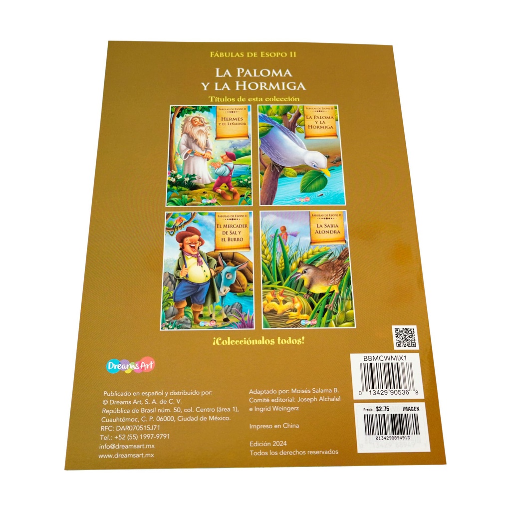LA PALOMA Y LA HORMIGA FAB. ESOPO II