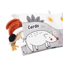 LIBRO DE TELA COLITAS BLANCO Y NEGRO