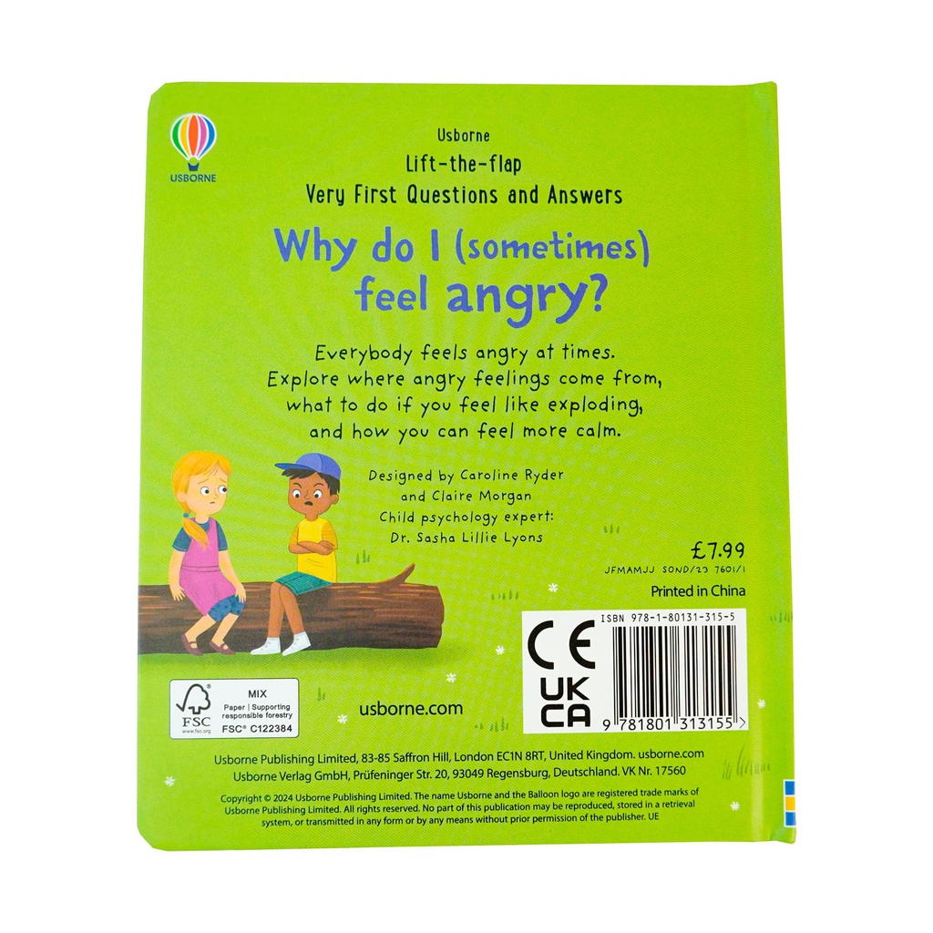 WHY DO I FEEL ANGRY? LIFT THE FLAP