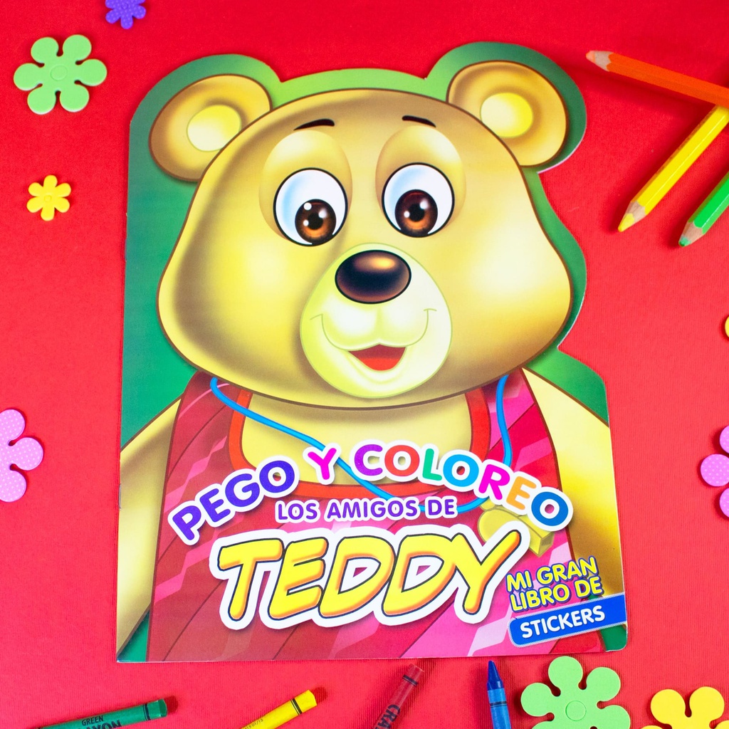 LOS AMIGOS DE TEDDY PEGO Y COLOREO
