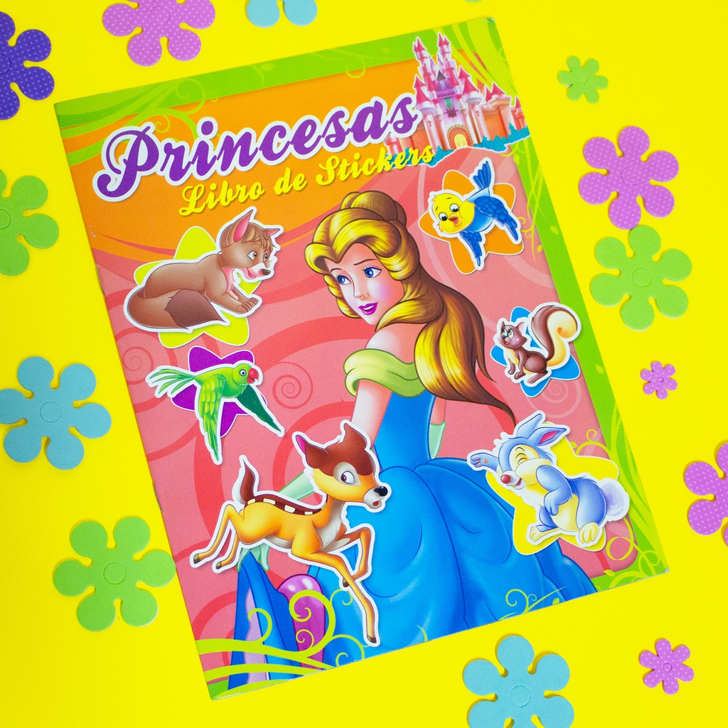 PRINCESAS VERDE LIBRO DE STICKERS