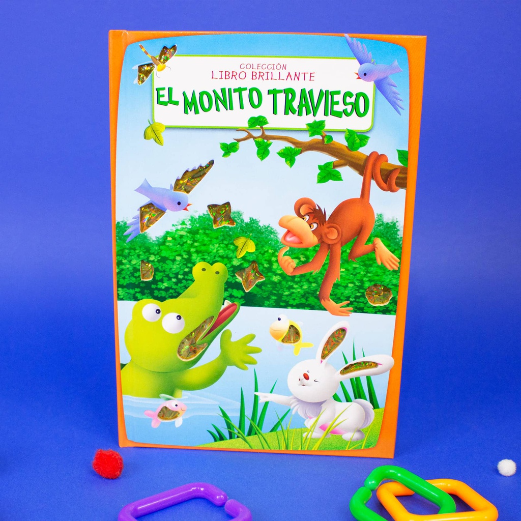 EL MONITO TRAVIESO LIBRO BRILLANTE