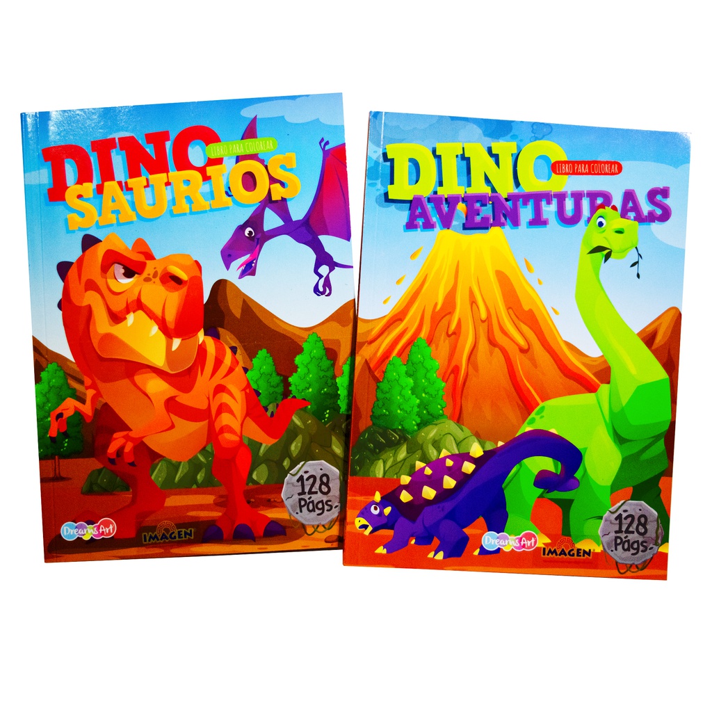 LIBROS PARA COLOREAR DINOS 128 PAGS.