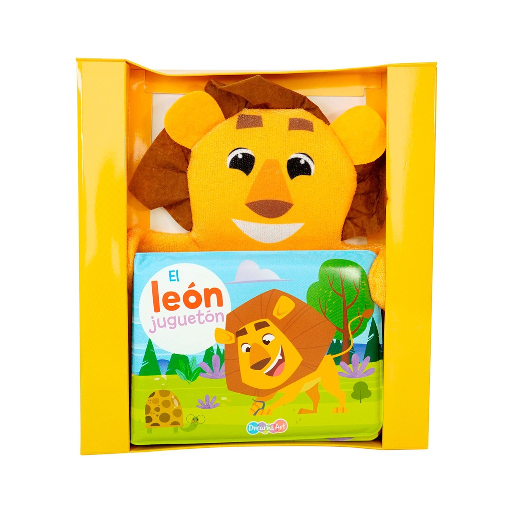 LIBRO CON MARIONETA EL LEON JUGUETON