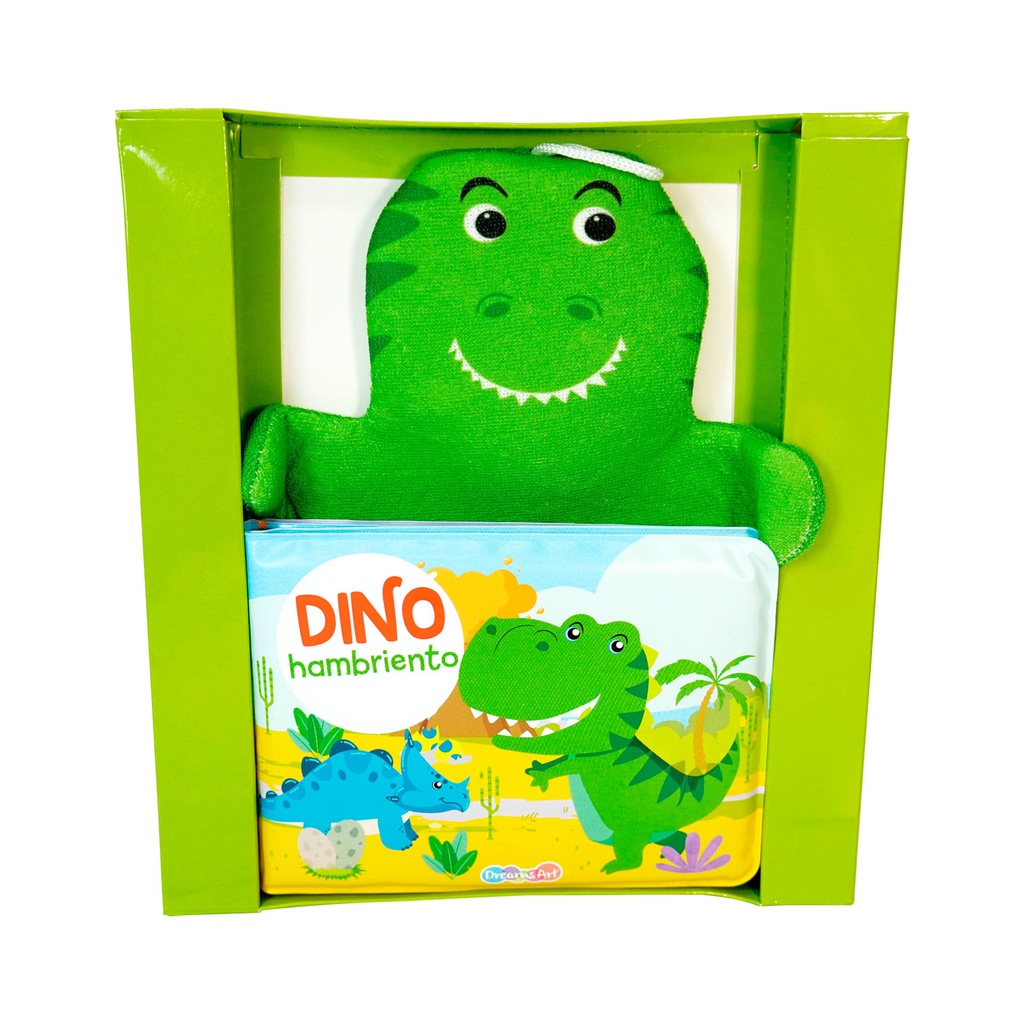 LIBRO CON MARIONETA DINO HAMBRIENTO