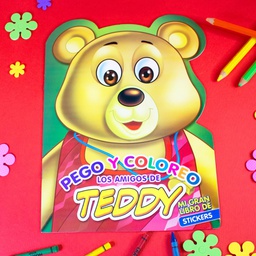 [LAT-COL-684-90-4] LOS AMIGOS DE TEDDY PEGO Y COLOREO