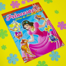 [LAT-COL-690-12-7] PRINCESAS ROJO LIBRO DE STICKERS