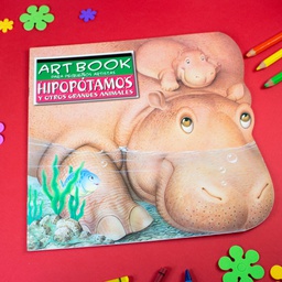 [LAT-COL-8065-1-1] HIPOPOTAMOS ART BOOK PEQUEÑOS ARTISTAS