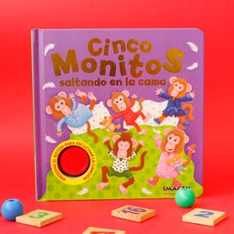 [LAT-GNR-894-46-4] CINCO MONITOS SALTANDO EN LA CAMA