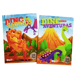 [DRE-COL-4101-6] LIBROS PARA COLOREAR DINOS 128 PAGS.